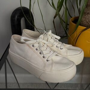 A New Day Women's White Canvas Sneakers - 6 1/2